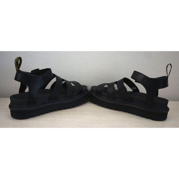 Dr. Martens Women's Sz 9 Black Blaire Hydro Leather Strap Sandals $110 - Picture 7 of 8